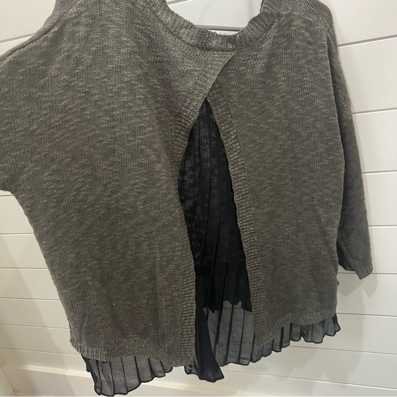 Addie Charcoal Gray Flowy Sweater - Picture 4 of 4